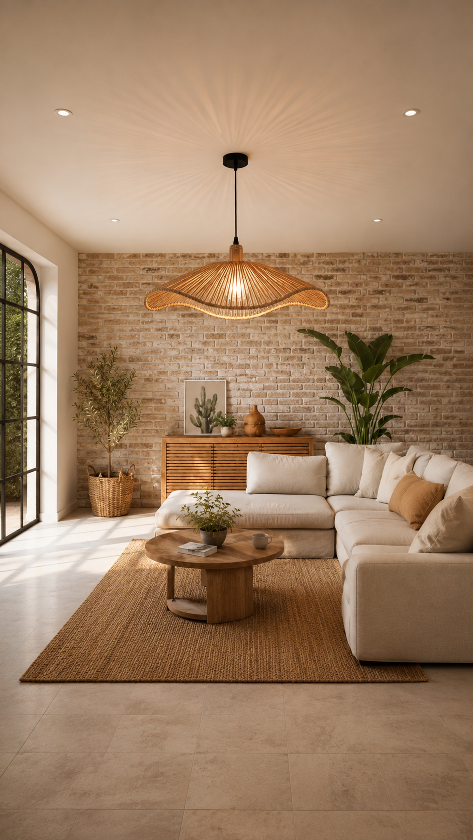 Lustres design Maison Lumari en verre soufflé ambré, chrome et laiton