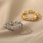 Bague chaine - Diamant
