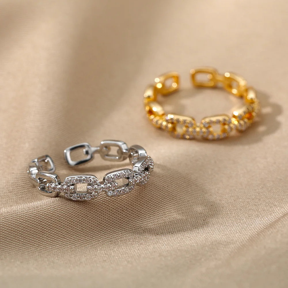 Bague chaine - Diamant