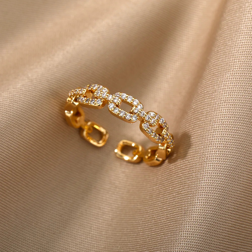 Bague chaine - Diamant
