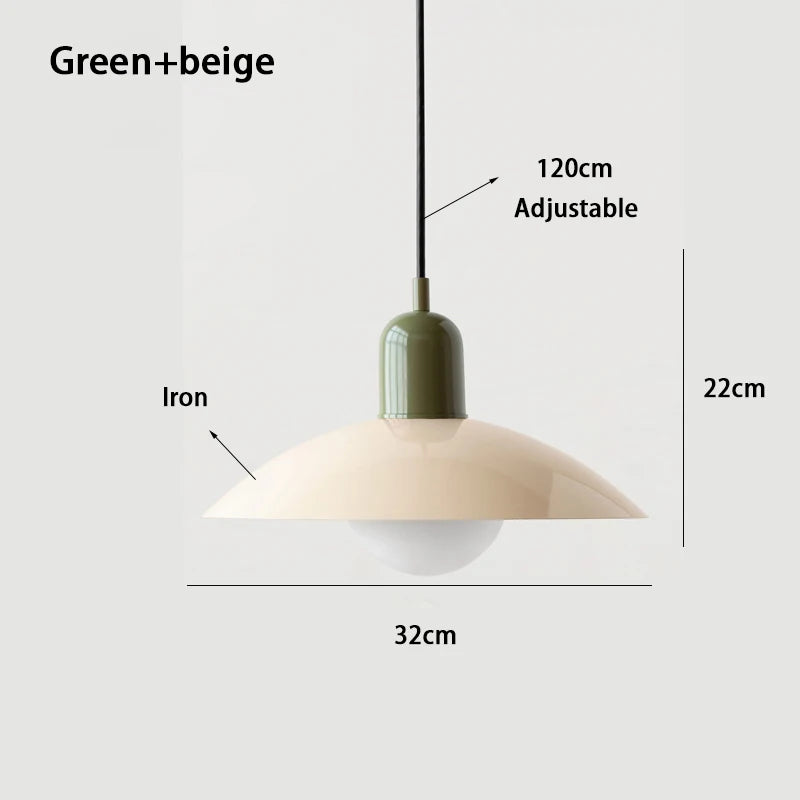 Lustre bicolore Maison Lumari, dimensions et hauteur de suspension