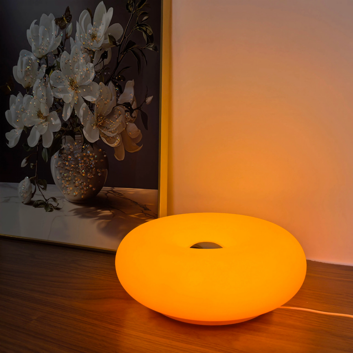 Lampe d'ambiance ronde Maison Lumari pour table basse ou console