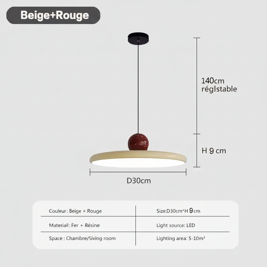 Lustre papillon Maison Lumari, dimensions des deux diamètres disponibles