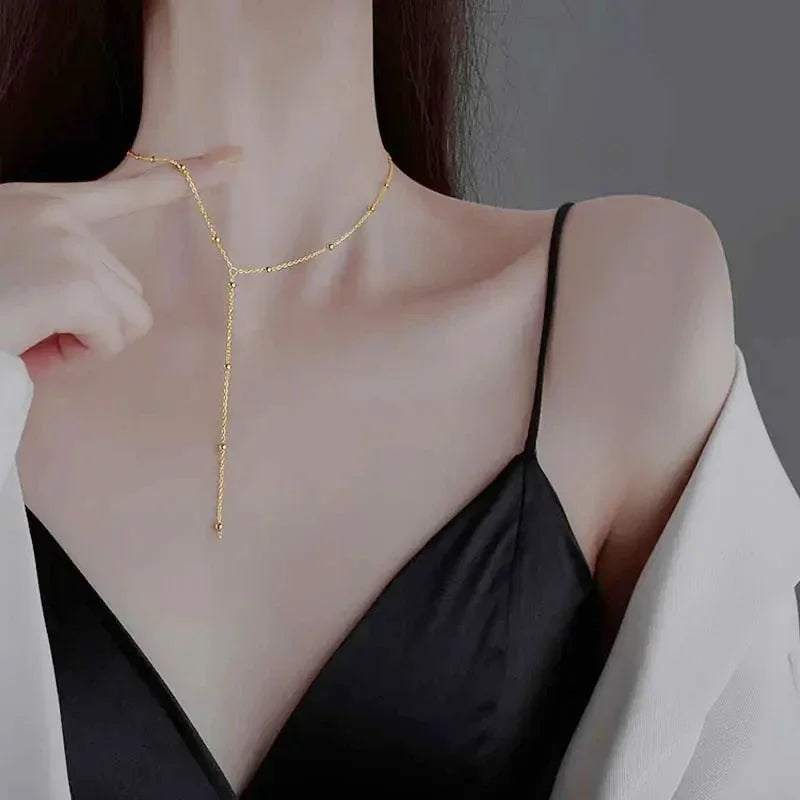Collier Lariat Fin à queue - Minimal
