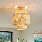 Suspension bambou Maison Lumari, pièce artisanale pour salle à manger