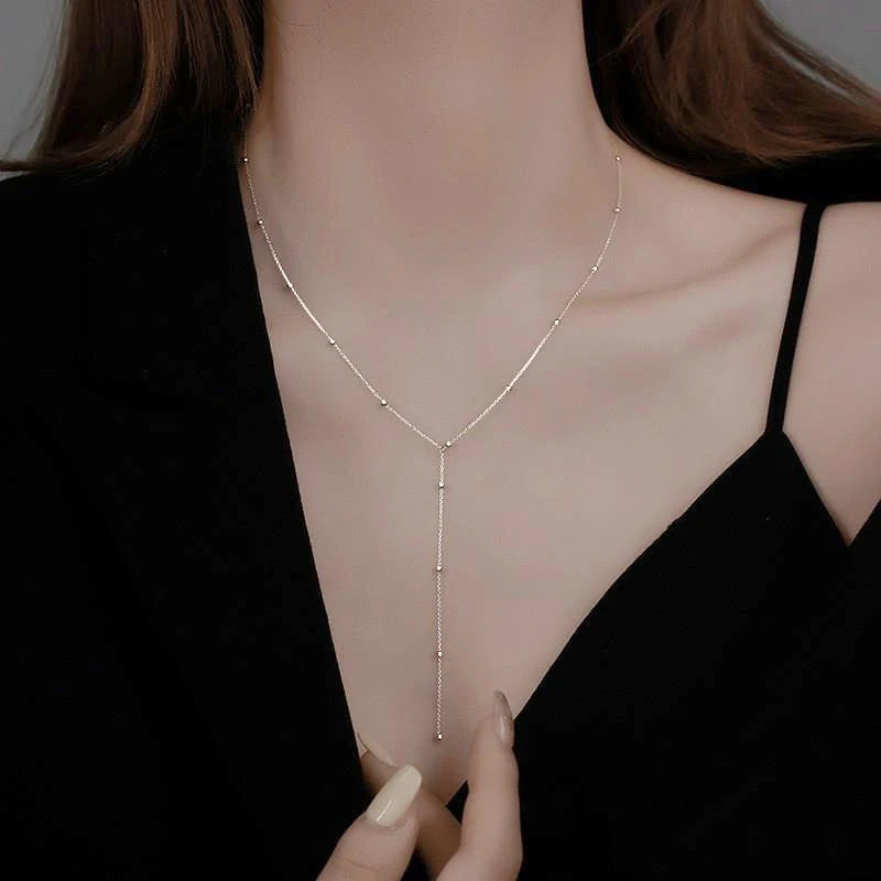 Collier Lariat Fin à queue - Minimal
