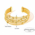 Bracelet Manchette perlée - Layers