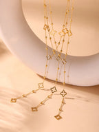 Collier Trèfles Zircons - Clover