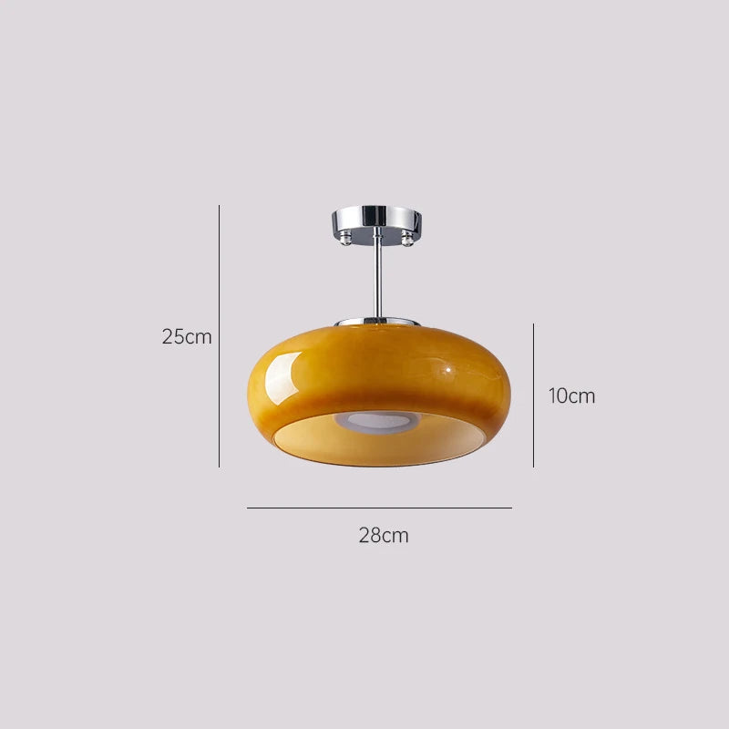 Grand lustre verre Maison Lumari, esprit mid-century haut de gamme