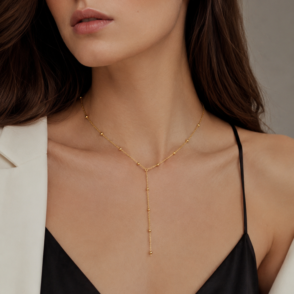 Collier Lariat Fin à queue - Minimal