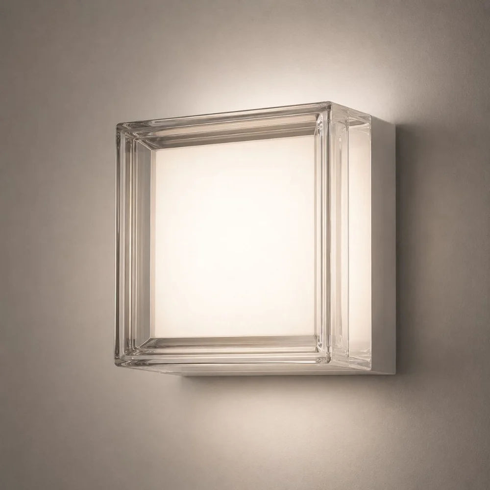 Applique murale IP65 carrée Maison Lumari pour façade ou terrasse