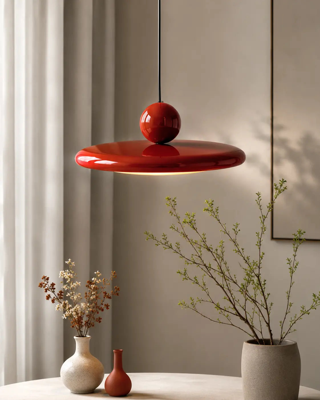 Lustre Maison Lumari à la silhouette épurée et minimaliste européenne