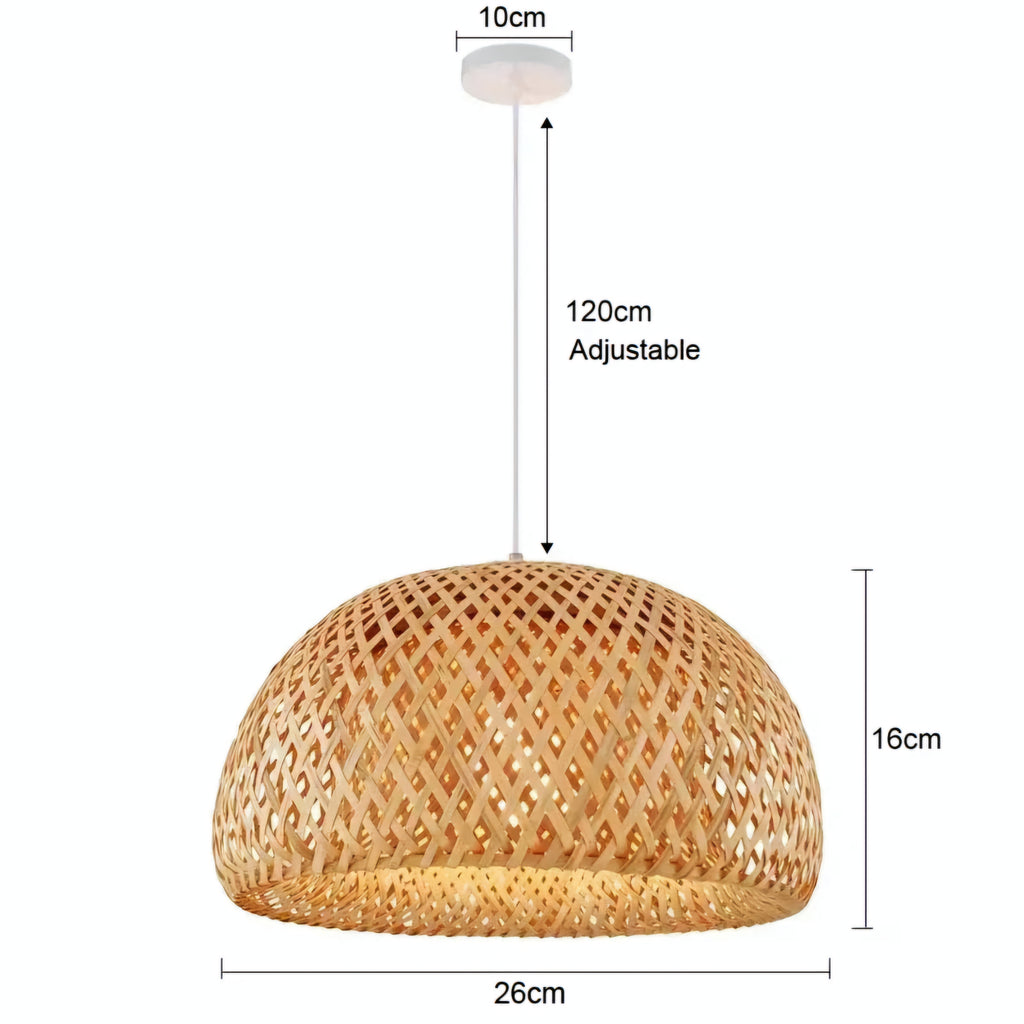 Suspension bambou Maison Lumari, lumière diffuse et enveloppante