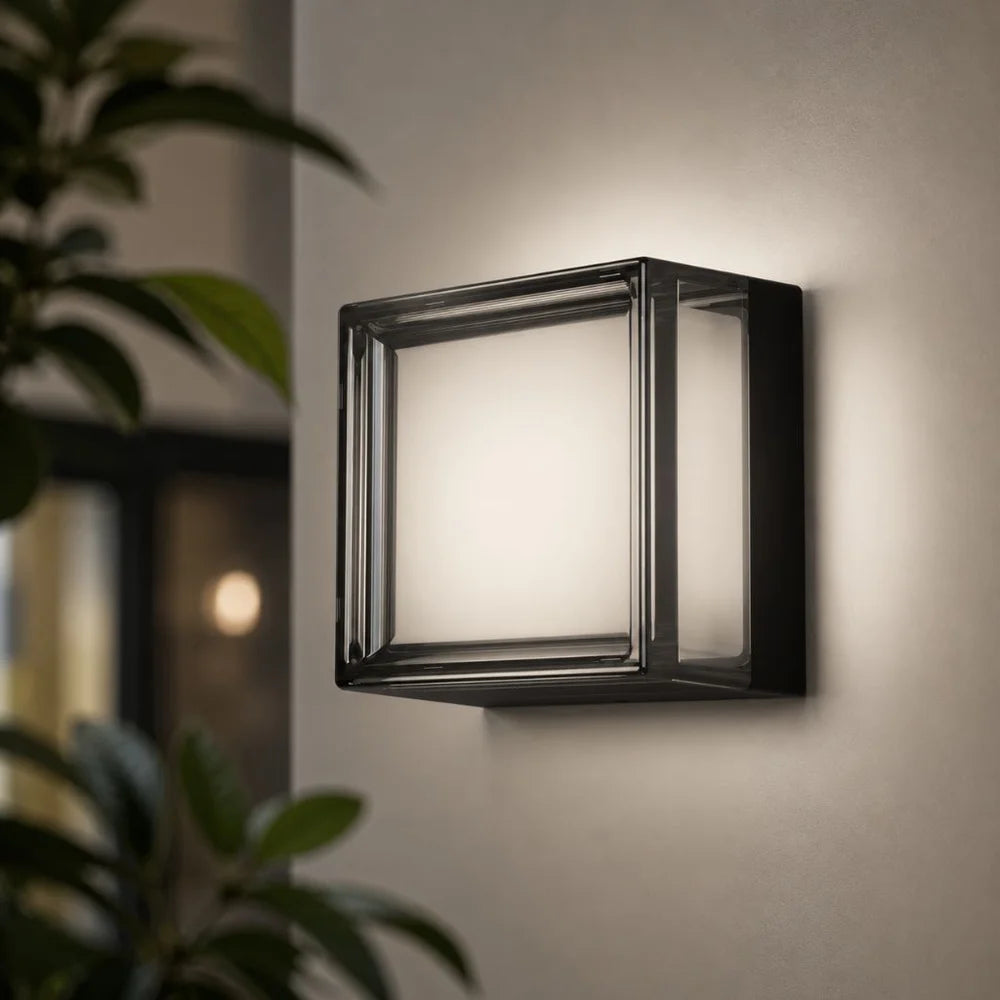 Applique murale extérieure LED carrée Maison Lumari, étanche IP65