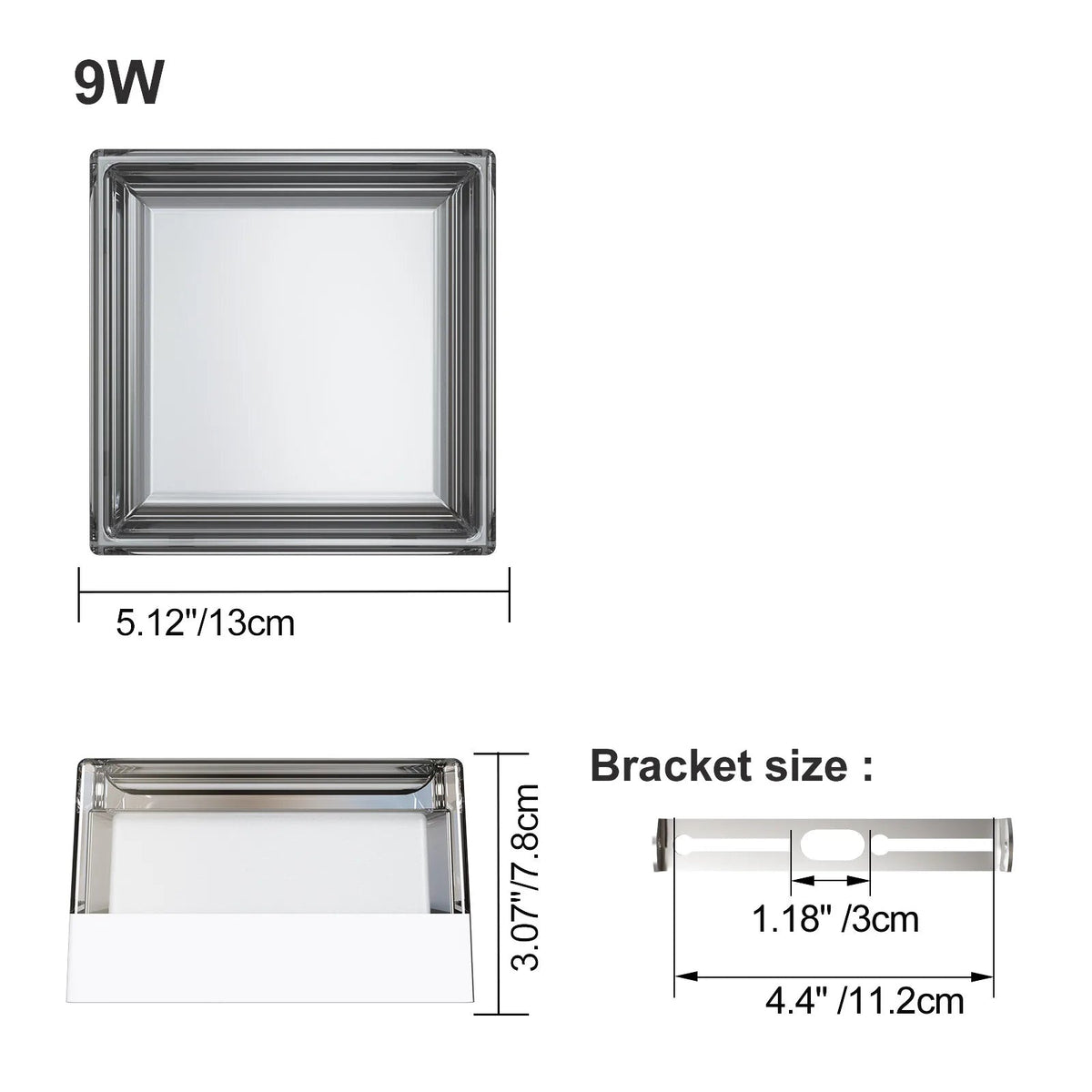 Applique murale carrée Maison Lumari, éclairage durable et élégant